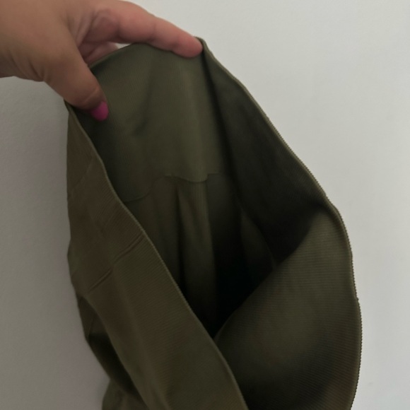 Gymshark Leggings Energy Seamless Cropped Leggings Olive Green Athletic Gym - Picture 13 of 13
